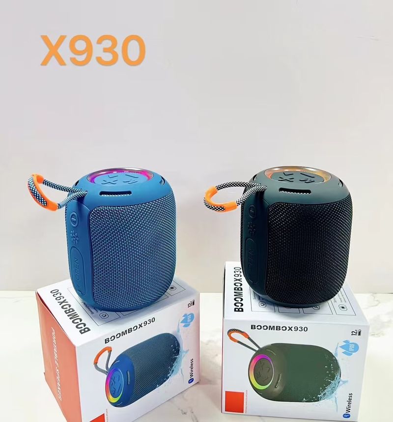 X930 Outdoor Bluetooth Wireless Creative Color Light Waterproof Portable Card Insertion subwoofer Gift Small Speaker_voghion.com