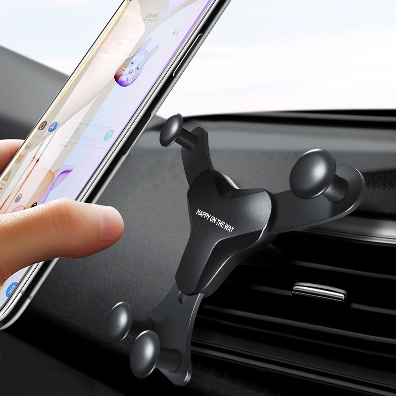Supporto per gravità per telefono per auto Clip per presa d'aria sul supporto per telefono cellulare Supporto GPS per auto iPhone 14 13 12 Pro Xiaomi Samsu i_voghion.com