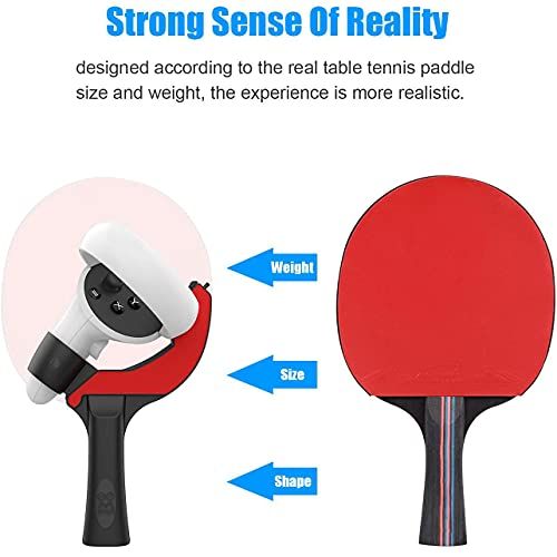 Impugnatura per racchetta da ping pong per controller Oculus Quest 2 per giocare a Eleven Table Tennis VR Game per accessori Quest 2_voghion.com