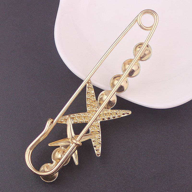 Rhinestone Pearl Simple 7.5cm Large Brooch Cardigan Scarf Decoration Women's Suit Accessory_voghion.com