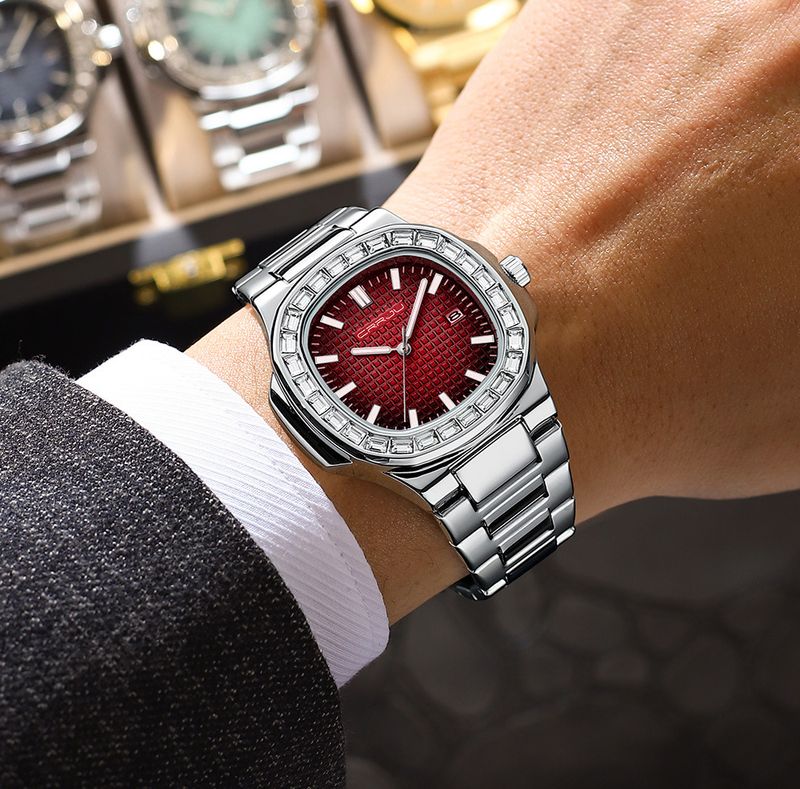 Elegante, quadratische, minimalistische Damenuhr mit Datumsanzeige, wasserdichtem Quarzwerk, modischer Freizeituhr für den Alltag_voghion.com