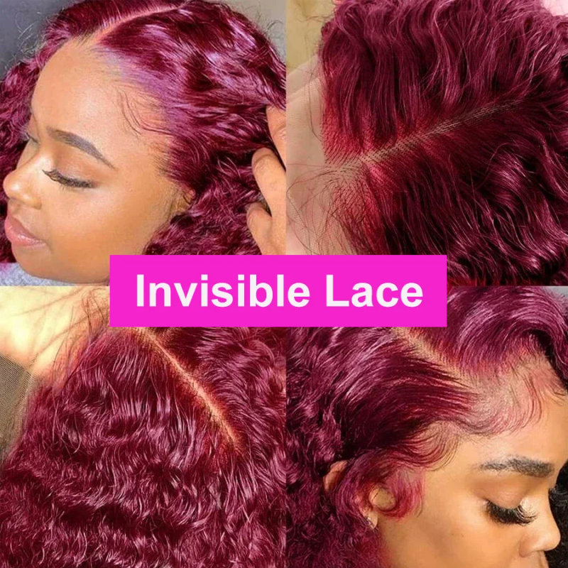 Brazilian Deep Wave Bob Wig 13x4 Lace Frontal Human Hair Short Curly Preplucked Baby Hair_voghion.com