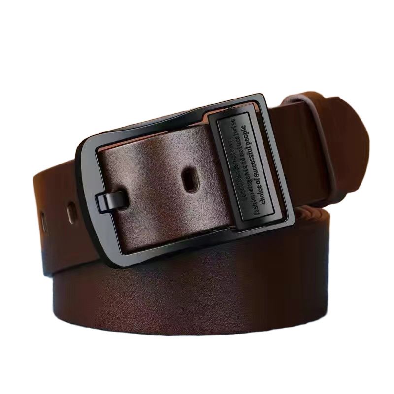 2025 New Double-Sided Pin Buckle Rotatable Versatile Business Fashion Casual Leather Men's Belt_voghion.com