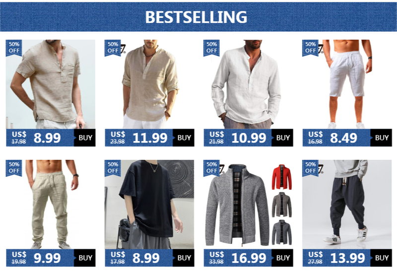 Cotton Linen Hot Sale Men's Long-Sleeved Shirts Summer Solid Color Stand-Up Collar Casual Beach Style Plus Size_voghion.com