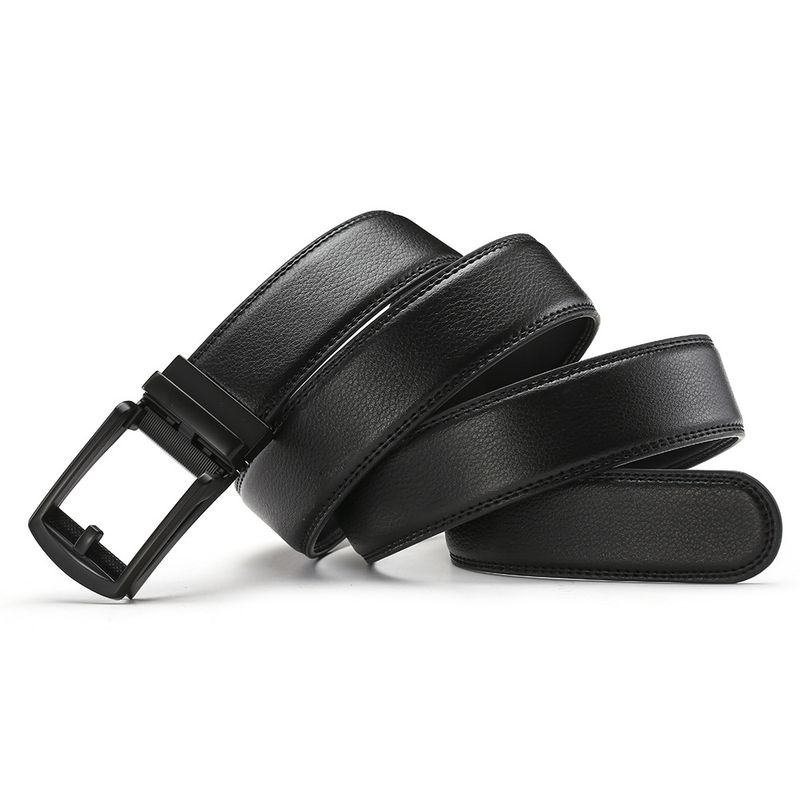 Men's Genuine Leather Belt With Automatic Buckle - Classic & Fashionable Design_voghion.com