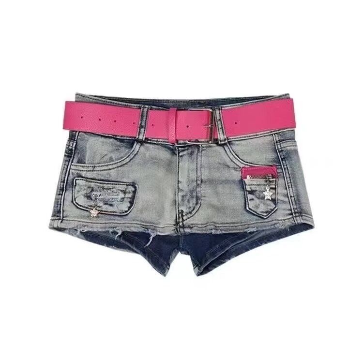 Women's Clothing Shorts low waist sexy A-line package buttock skirt miniskirt woman_voghion.com