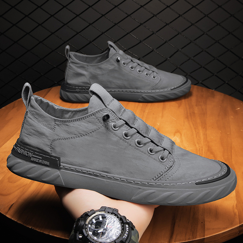 Scarpe da tavolo alla moda in tela casual da uomo in tessuto vecchia Pechino traspirante estiva in seta di ghiaccio_voghion.com