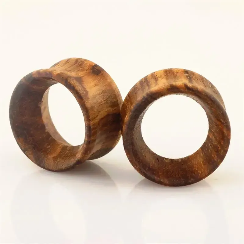 1 pz dilatatori per orecchie in legno, dilatatori per orecchino, punk, tunnel di carne, piercing, gioielli, corpo cavo, espansione 620 mm, 241217_voghion.com