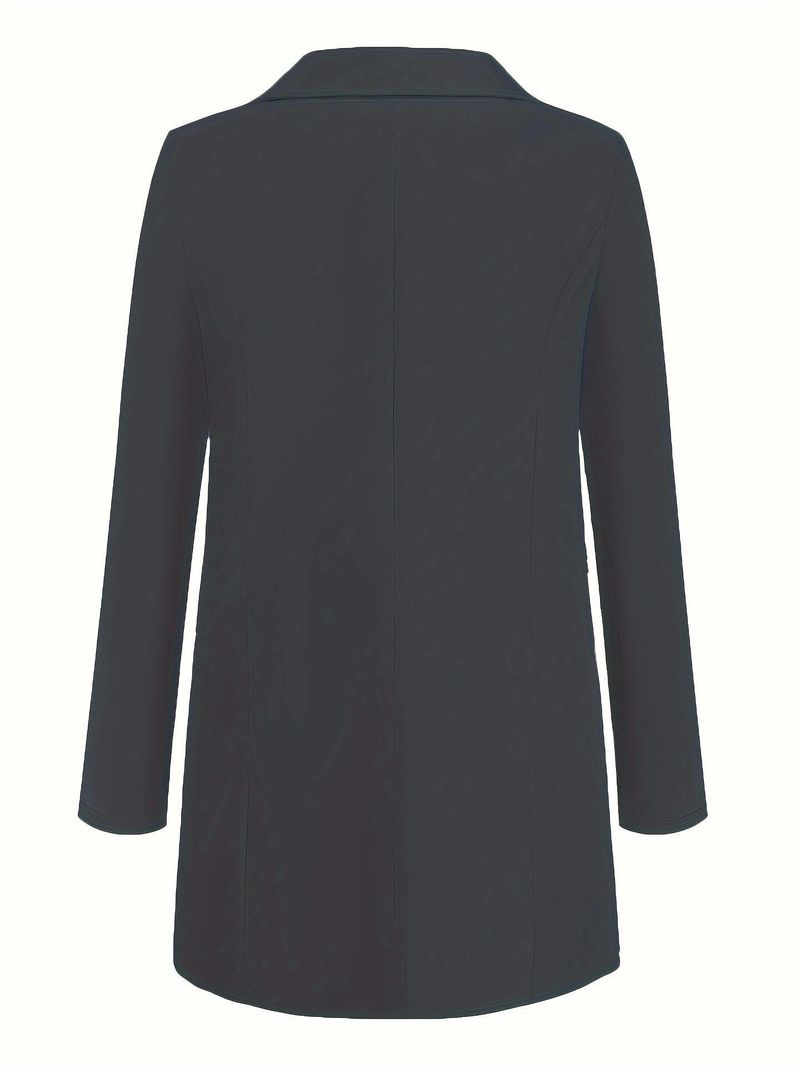 Dámské oblečení Nové jednobarevné módní ležérní oblekový límec Slim Cardigan Temperamentní sako s jedním knoflíkem pro ženy_voghion.com