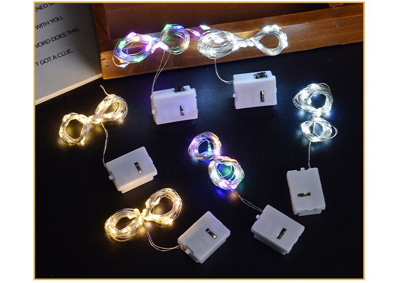 Mini-LED-Lichterketten für Kuchen, Blumen, Luftballons, Dekorationen – 10/20/30 LED-Kupferdraht-Lichterketten mit Knopfbatterie_voghion.com