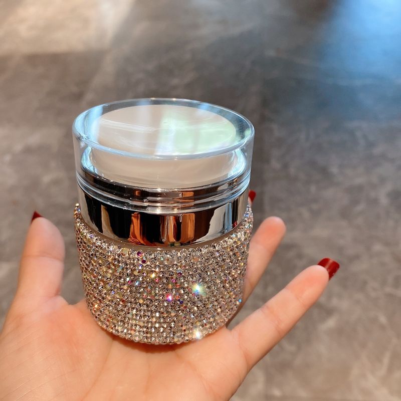 50 ml Airless pompfles voor crèmes en serums – luxe navulbare cosmetische container met diamantaccent (lekvrij, reisvriendelijk)_voghion.com