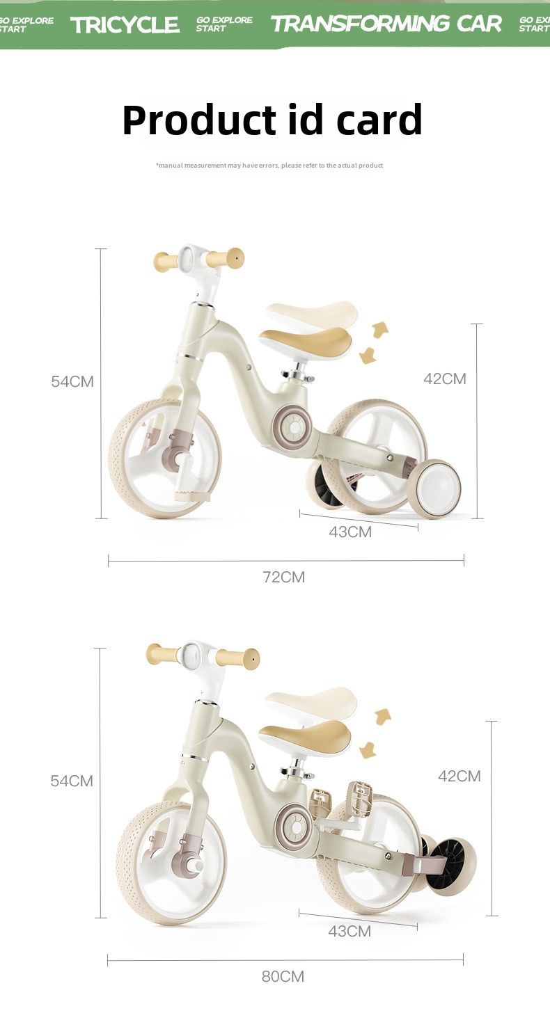 Kinderen Multifunctionele Balans Auto Driewieler Muziek Licht Anti-kantelfunctie 2-6 Jaar Oude Jongen En Meisje Baby Speelgoed Auto_voghion.com