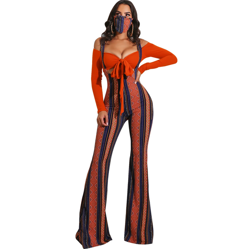 Women's sexy slim line shoulder coat plaid suspenders two-piece set_voghion.com