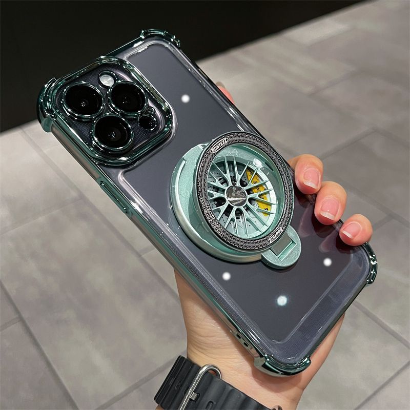 15promax-Telefonhülle, drehbarer Gyro-Ständer für iPhone 14, Airbag mit vier Ecken, 1312-Objektiv, alles inklusive 11_voghion.com