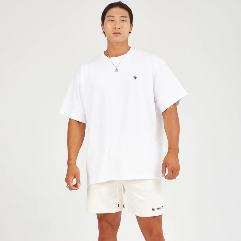 Muscle Spring/Summer New Men's Sports Running Fitness Training Cotton Loose Elastic Oversize Short Sleeve T-shirt_voghion.com