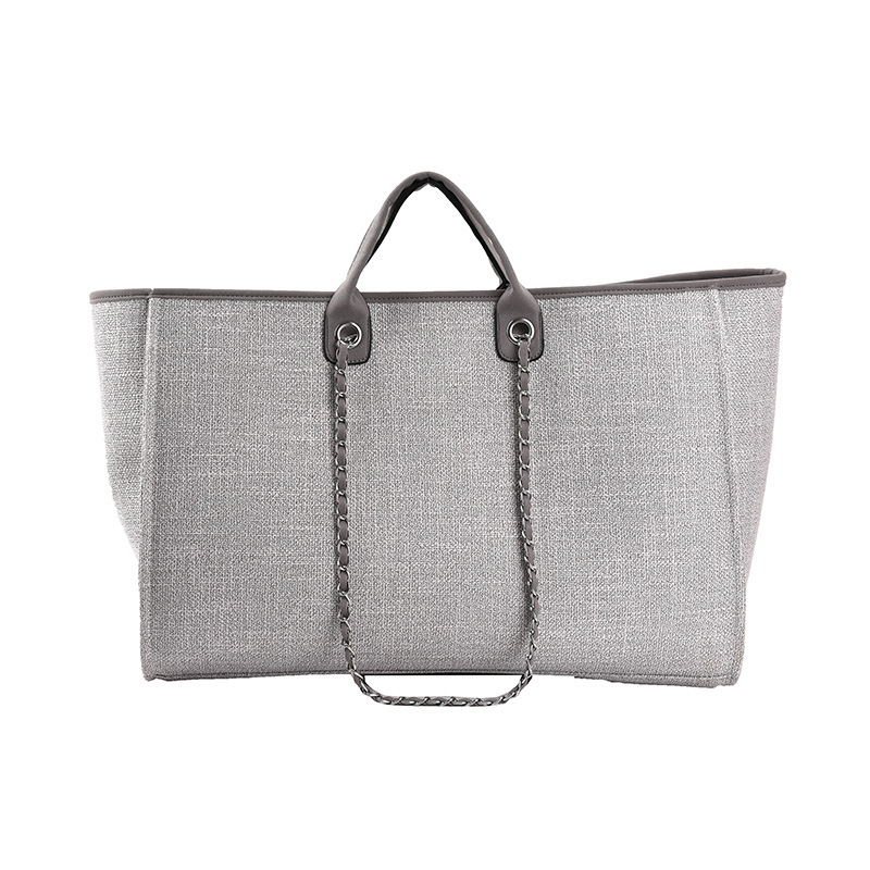 Borsa a tracolla con catena, grande capacità, alla moda, modello secchiello 2025 per donna_voghion.com