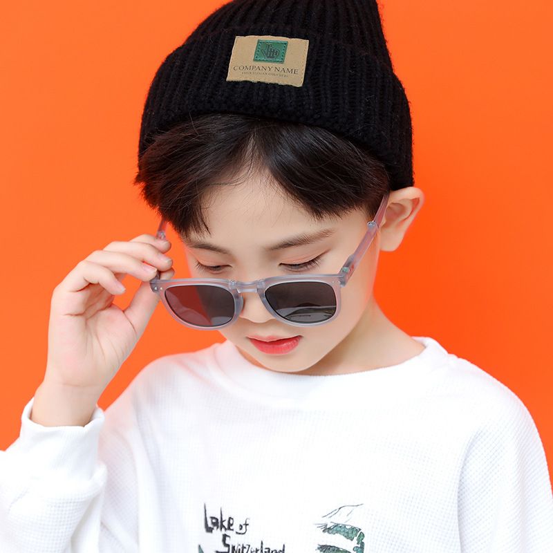 Neue faltbare Polarisationsspiegel-Sonnenbrille für Kinder in großer Box für Studenten 9-079_voghion.com