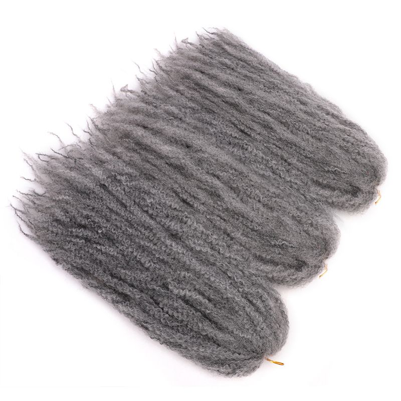 Marley Twist Braiding Hair 18 Inch Marley Twist Hair Twist Hair Afro Kinky Curly Crochet Hair Synthetic Marley Hair Extensions_voghion.com