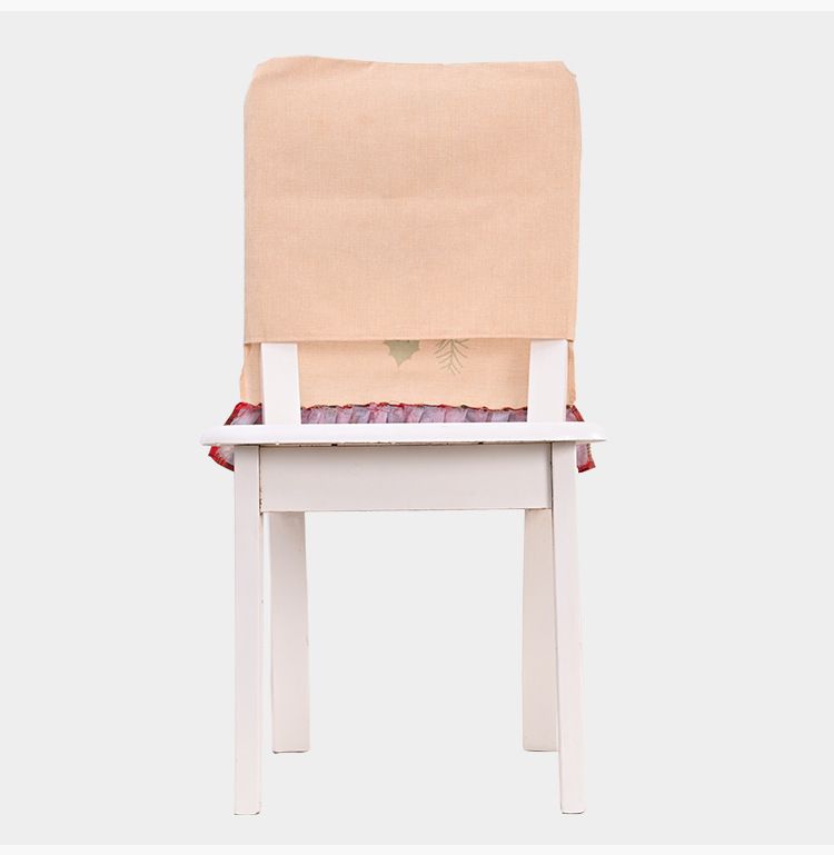 Χριστουγεννιάτικες διακοσμήσεις μεγάλο κόκκινο λουλούδι λινό κάλυμμα καρέκλας κάλυμμα σκαμπό κάλυμμα καρέκλας διακόσμηση καρέκλας_voghion.com