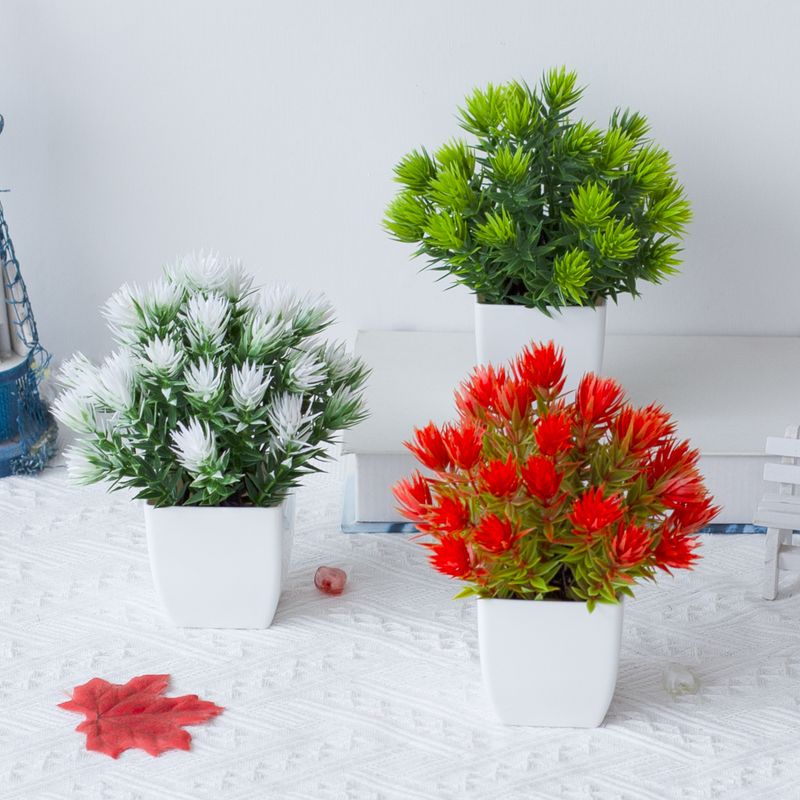 Simulazione decorazione vegetale piante in vaso Simulazione desktop per interni ornamenti per piante verdi Pianta in plastica 31 piante in vaso con erba da frutto tagliente_voghion.com