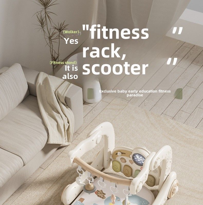 Qiao Le Bear Baby Pedal Piano Fitness Rack Walker 3 luni 6 Puzzle Educație timpurie Nou-născut Toddler Baby Toys_voghion.com