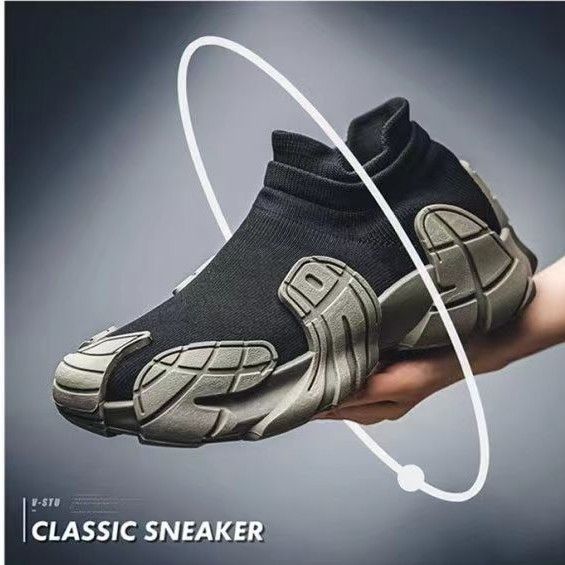 Tüm Mevsimlere Uygun Erkek Rahat Yumuşak Çorap 2025 Yeni Slip-On Kalın Tabanlı Baba Ayakkabıları_voghion.com