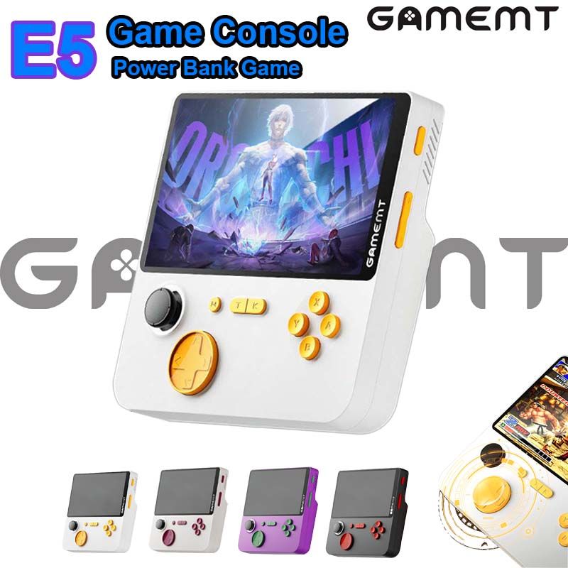 Nouvelle console de jeu E5 5000 mAh 22 W Power Bank 2 en 1 Charge Support 13 émulateurs Portable Lecteur vidéo rétro 20000_voghion.com