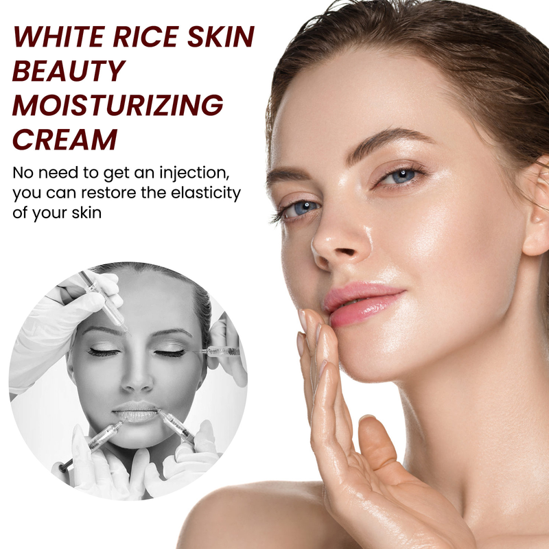 OUHOE White Rice Skin Rejuvenating&Moisturizing Cream to weaken fine lines, tighten pores, remove acne, moisturize,_voghion.com