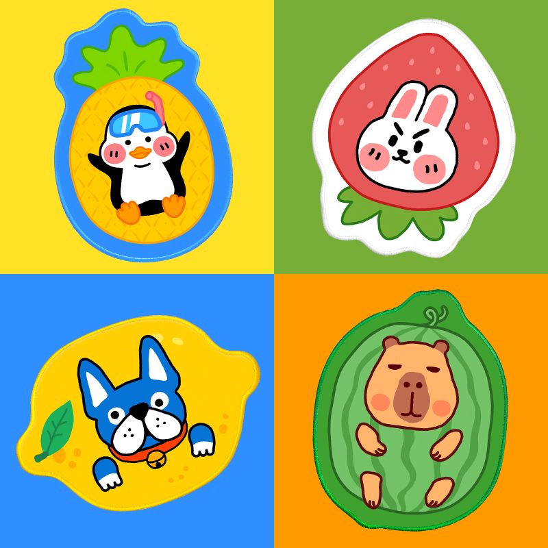 Unbeatable Quality Capi Balaka Anime Mouse Pad Female Ins Style Small Size Cute Computer Office Home Games Portable_voghion.com