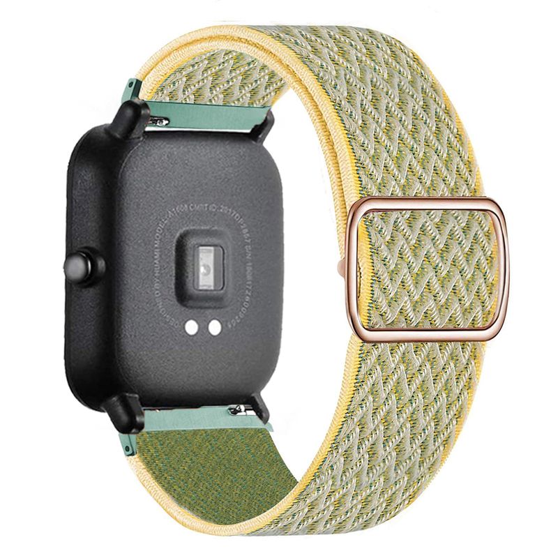 Cinturino per orologio da 20/22 mm per Amazfit GTS/2/3/4/GTS2 Mini/GTR 3 Pro 42 mm/47 mm/GTR2/2e/stratos 2/3, cinturino in nylon con passante per Amazfit Bip_voghion.com