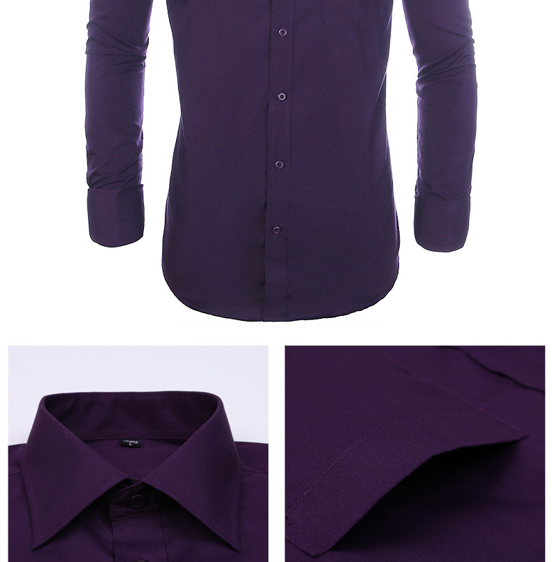 Abbigliamento uomo Camicia con gemelli francesi Camicia da uomo taglie comode_voghion.com