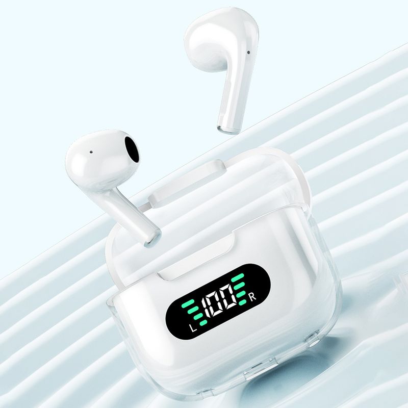 Nuevos auriculares M16Pro, inalámbricos por Bluetooth, auriculares internos tws, auriculares deportivos translúcidos de nave espacial de Ultra largo alcance_voghion.com
