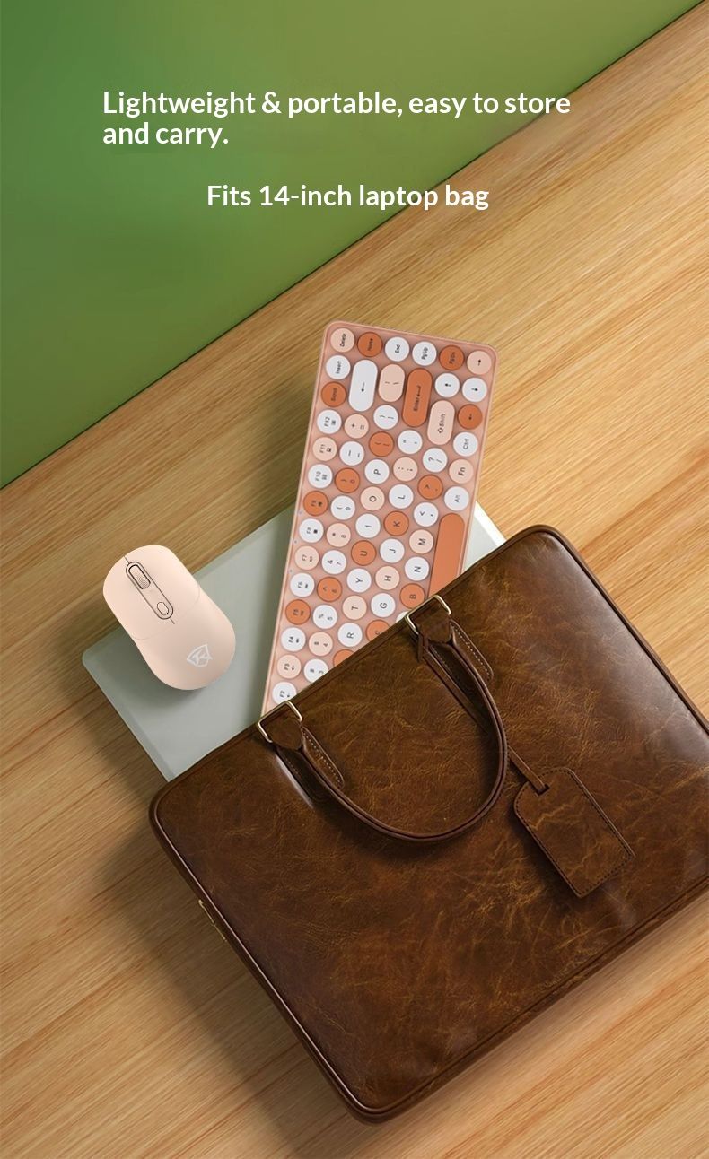 Tastiera e mouse wireless NeoGear Bluetooth per computer portatile, ricarica, ufficio, ragazze, carino, e-sport, portatile, silenzioso, doppia modalità_voghion.com