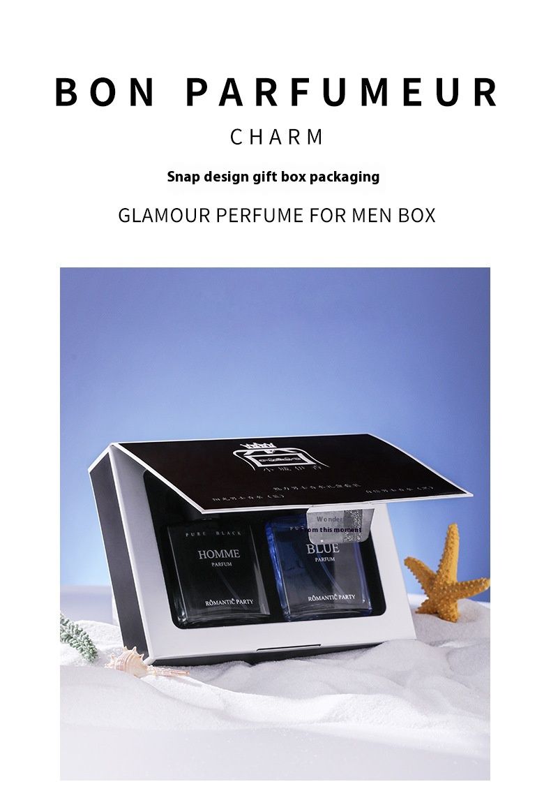 Charming Men's Perfume Gift Box Durable Fragrance Cologne Authentic Gentleman Blue Ocean Fragrance_voghion.com
