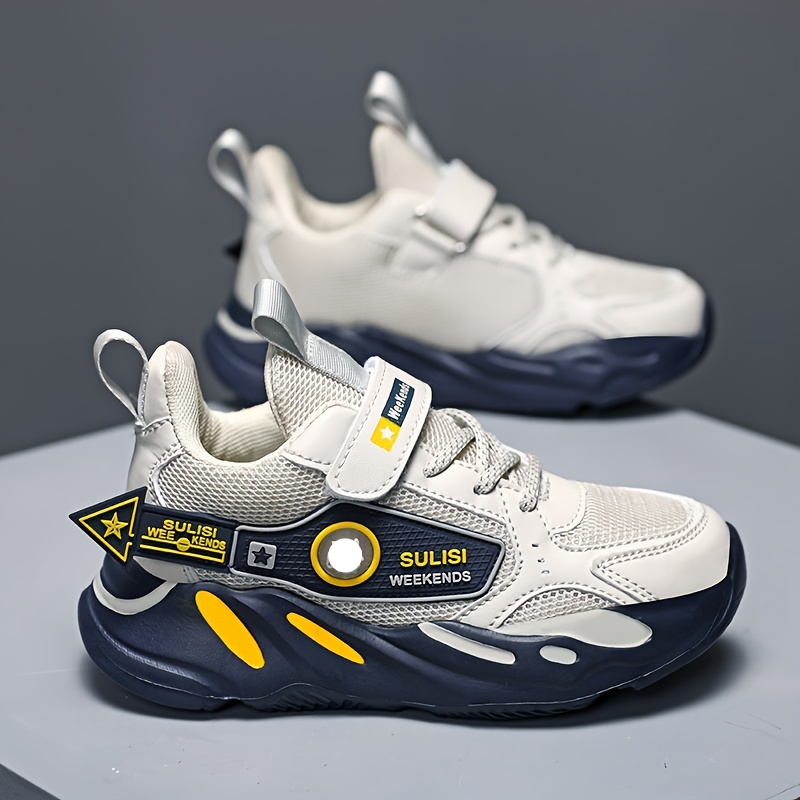 Atmungsaktive, rutschfeste Mesh-Sneaker für Jungen für Frühling/Sommer/Herbst_voghion.com