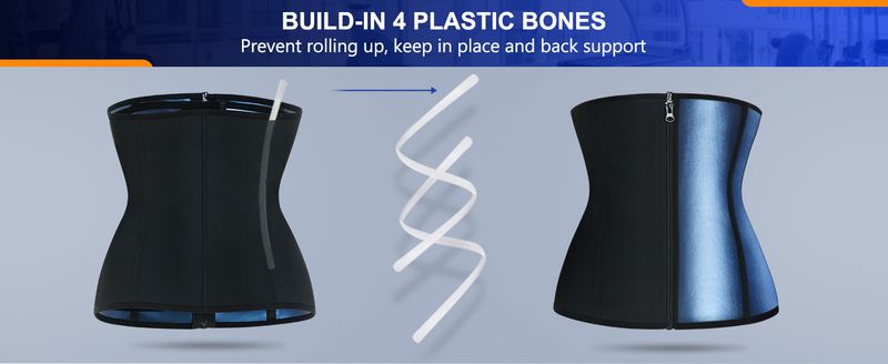 Cintura da yoga fitness da donna con tre file di cerniera, cinturino in plastica antisudore esplosivo e cinturino sportivo_voghion.com