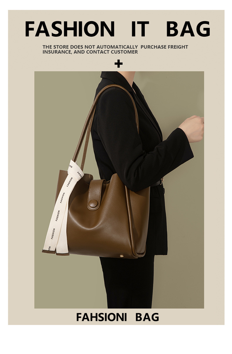 Χειμερινές Νέες Τσάντες Μόδα Ρετρό Τσάντα πεθεράς μεγάλης χωρητικότητας Niche Design υψηλού επιπέδου tote τσάντα ώμου γυναικεία_voghion.com