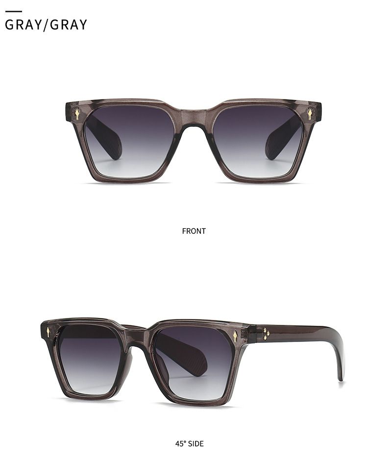 Foreign trade cross-border hot sunglasses mi nail European and American street shooting ins Internet celebrity model square sunglasses female 6076_voghion.com