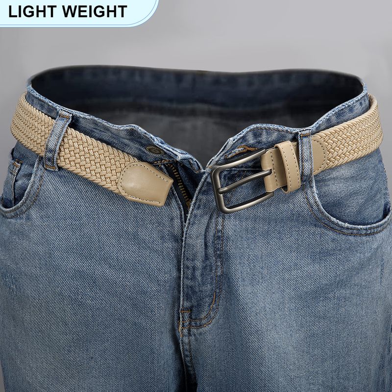 HOT 130CM Men's Elastic Unisex Casual Woven Belts for Outdoor Rock Climbing Training Work Women'S Paired with Jeans Belt_voghion.com
