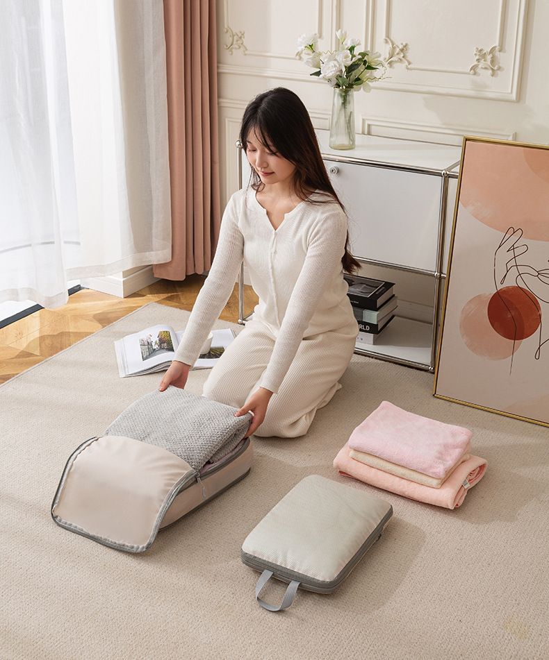 Storage Bags Travel Compression Set Waterproof Suitcase Clothes Packing Travel Compression Storage Bag Four Piece Set_voghion.com