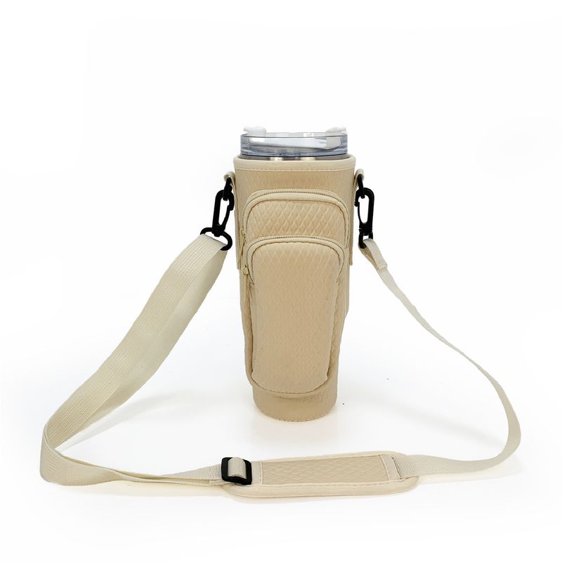 nuova copertura per tazza di ghiaccio da 40 OZ materiale per immersione copertura per bottiglia d'acqua con diamante tracolla regolabile copertura protettiva per tazza d'acqua a tracolla_voghion.com