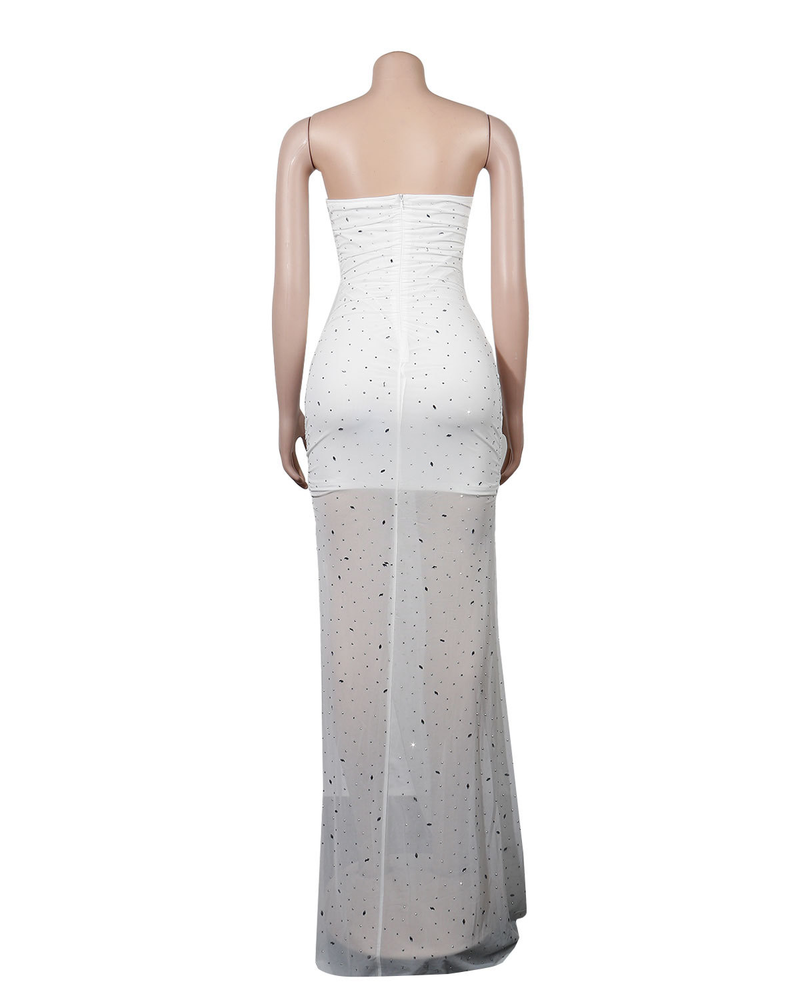 Women's fashion sexy slim drill dress_voghion.com