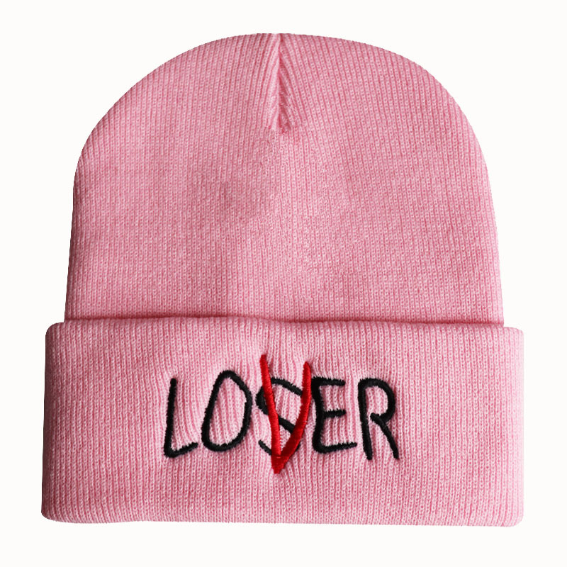 Modische Herren- und Damen-Herbst- und Winter-Loser-personalisierte Stickerei-Strickmütze, Skimütze, Abdeckkappe, Wollmütze für Jungen und Mädchen_voghion.com