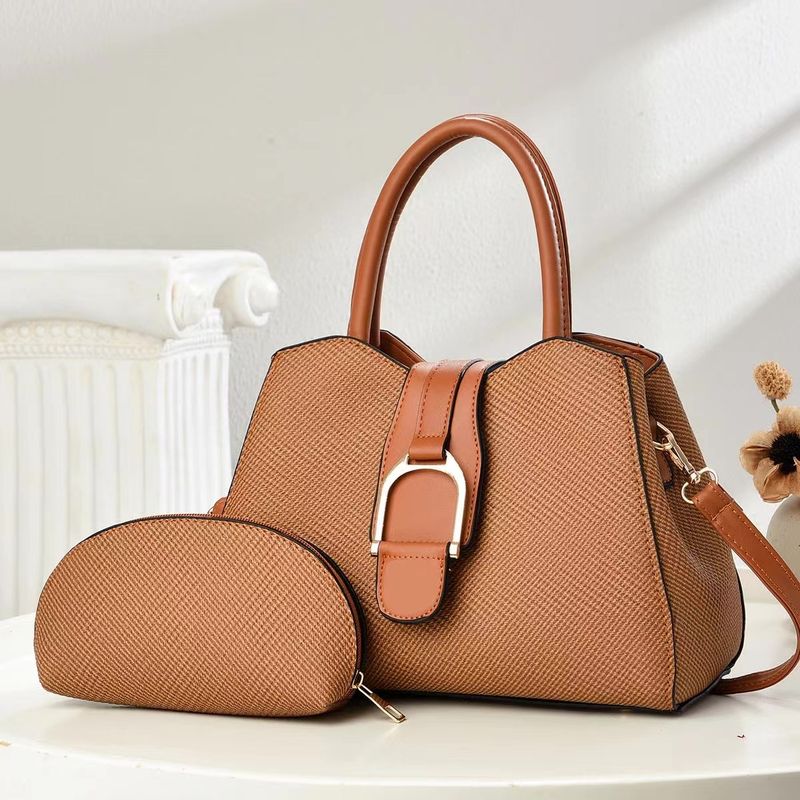 Women's Bags Two Piece Mother And Child Bag New Temperament Handbag Fashionable Simple Texture Shoulder Bag_voghion.com