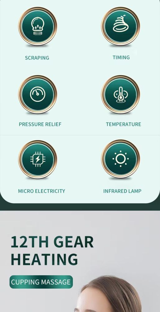 Tragbares elektrisches Schröpfgerät zur Meridianmassage für Rücken und Nacken, Gua Sha-Gerät für den Heimgebrauch_voghion.com