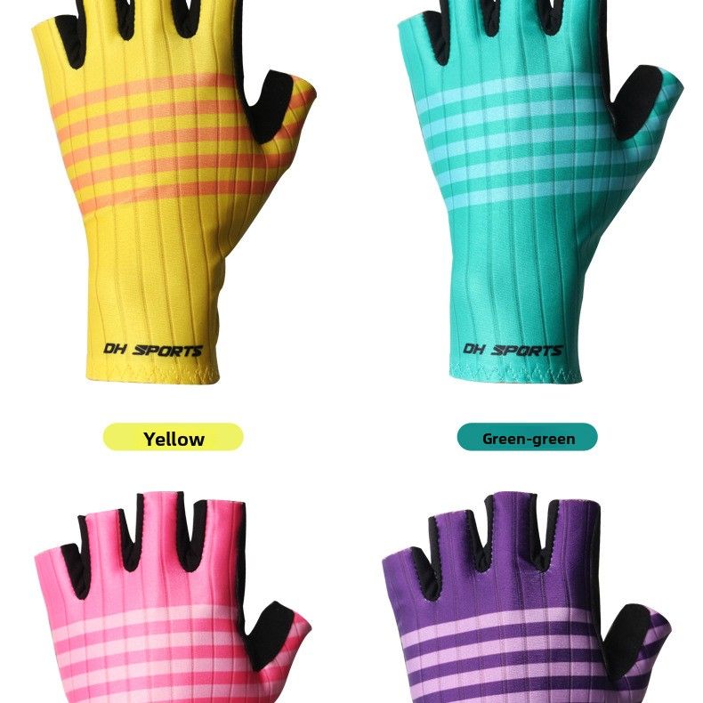 DH Cycling Half Summer New Bicycle Sports Short Finger Gloves Breathable Fishing Fitness Outdoor_voghion.com