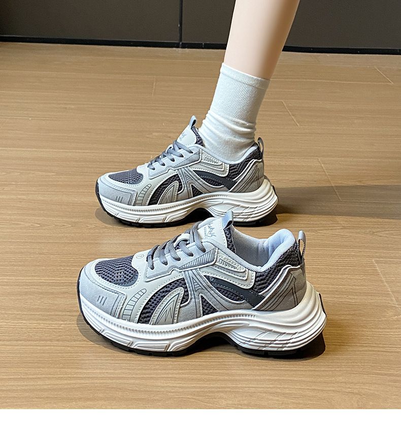 Papa Schuhe Studentin Sport Laufschuhe Freizeitschuhe Plattform Höhe Erhöhen_voghion.com