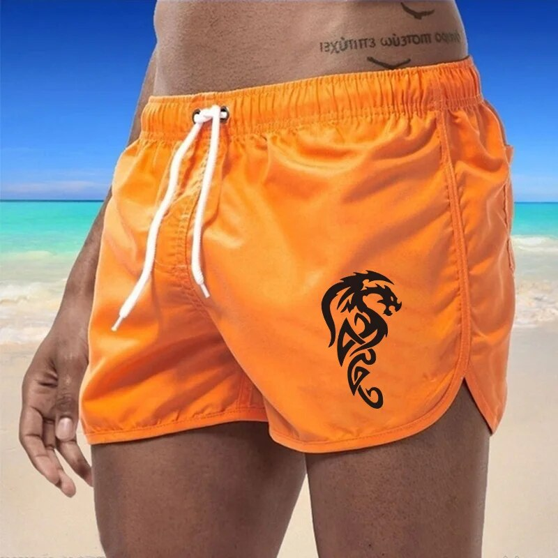 2024 Quick Dry Schwimmen für Männer Bademode Mann Badeanzug Badehose Badebekleidung Surfen Strand Shorts_voghion.com