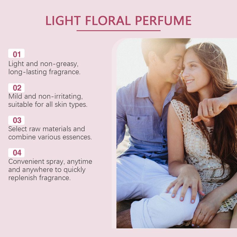 Let duftende blomsterparfume Elegant let blomster Blød duftende Frisk charmerende vedvarende parfume 100ml Stor kapacitet_voghion.com