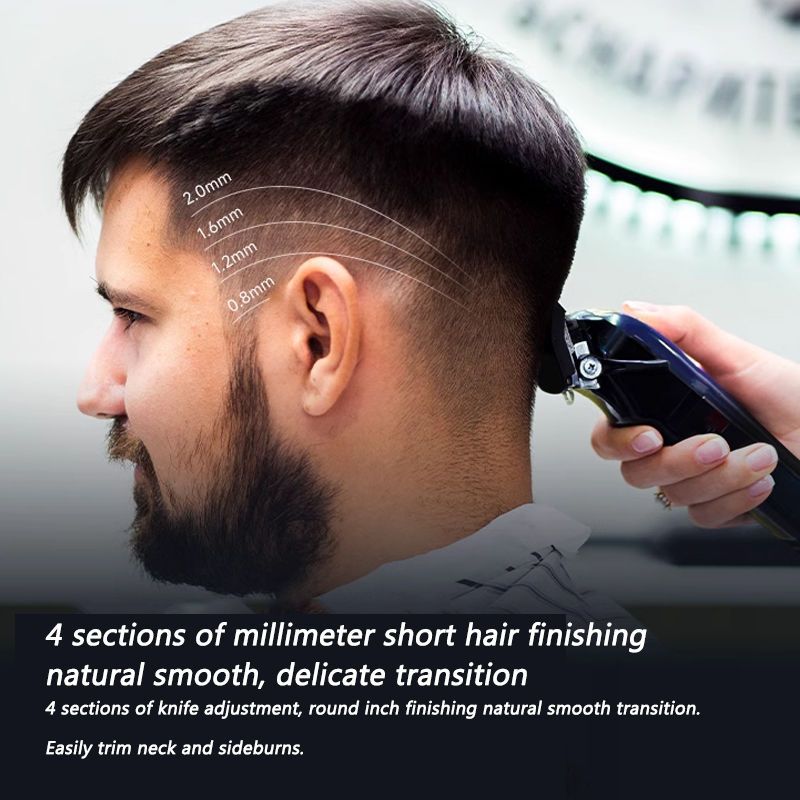 Kemei Barber Rechargeable Hair Clippers Razor Men KM-709A Electric Beard Trimmer Professional Clipper_voghion.com